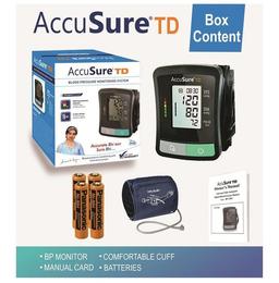 AccuSure TD 1209 Advanced Features BP Monitor with Adapter