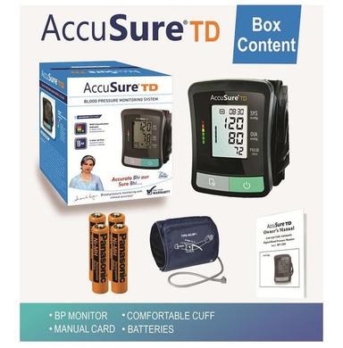 AccuSure TD 1209 Advanced Features BP Monitor with Adapter