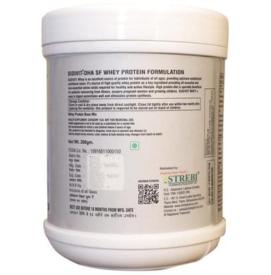Sidivit DHA-SF Whey Protein Powder (200gm Each) Vanilla