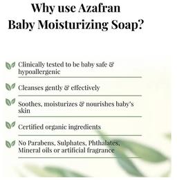 Azafran Baby Baby Moisturizing Soap Sulphate Free Paraben Free