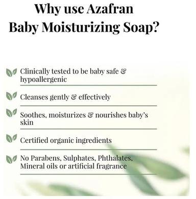 Azafran Baby Baby Moisturizing Soap Sulphate Free Paraben Free