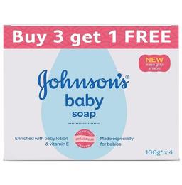 Johnson's Baby Soap (100gm Each) Buy 3 Get 1 Free