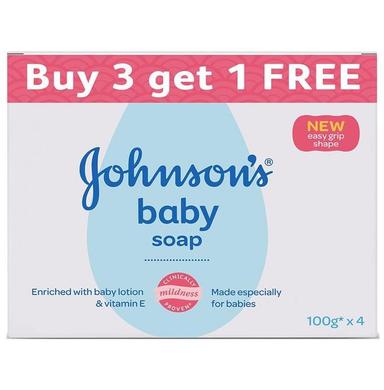 Johnson's Baby Soap (100gm Each) Buy 3 Get 1 Free