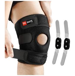 Be Safe Forever Knee Cap Support Band Open Patella Medium Black