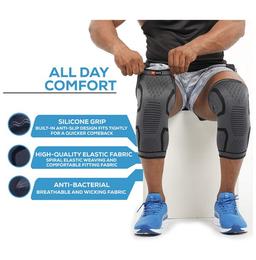 Be Safe Forever Knee Support Cap Brace Large Black