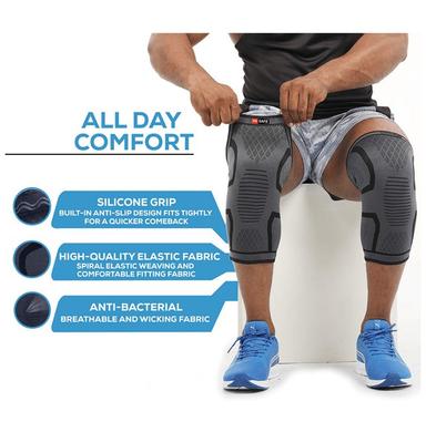 Be Safe Forever Knee Support Cap Brace Large Black