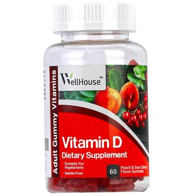 Wellhouse Vitamin D Gummy Peach & Sour Cherry