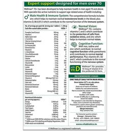 Wellman 70+ Health Supplement to Maintain Health & Vitality Vision, Immunace System & Cognitive System Tablet