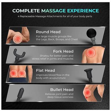 beatXP Bolt Deep Tissue Massage Gun Red