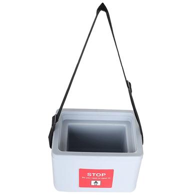 Fairbizps Vaccine Carrier Box 0.9L Capacity with 2 Ice Pack Inside Box Grey