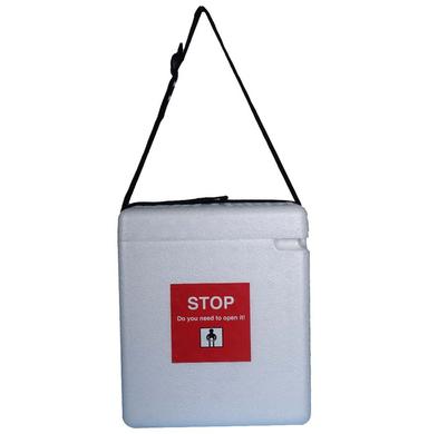 Fairbizps Vaccine Carrier Box 1.8L Capacity with 4 Ice Pack Inside Box White