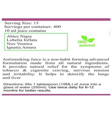 Hawaiian Herbals Antismoking Juice