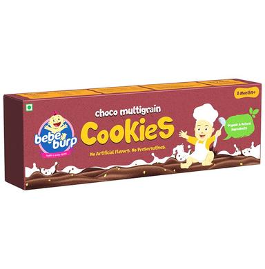 Bebe Burp Combo Pack of 8M+ Cookies (150gm Each) Whole Wheat & Banana, Ragi And Choco Multigrain