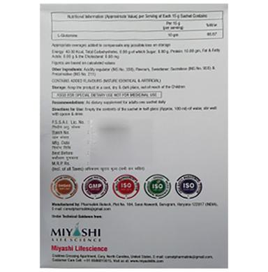 Miyashi Life Science Maxogluta 10 L-Glutamine Oral Powder