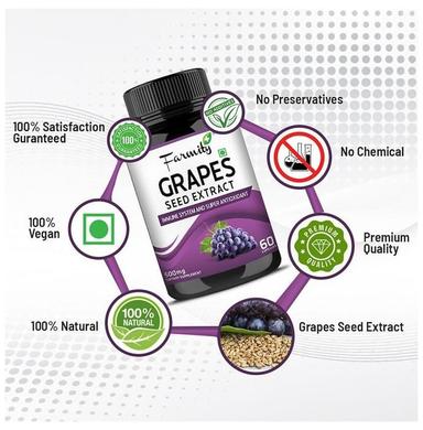 Farmity Grapes Seed Extract 500mg Capsule
