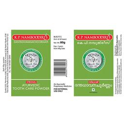 K.P. Namboodiri's Dantadhavanachoornam Strong Ayurvedic Tooth Care Powder