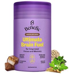 Benefic Ultimate Brain Fuel Chocolate Bite for Improved Focus & Memory