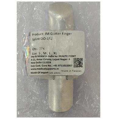 Health Point OO152 Gutter Finger Splint with Velcro Strap Small