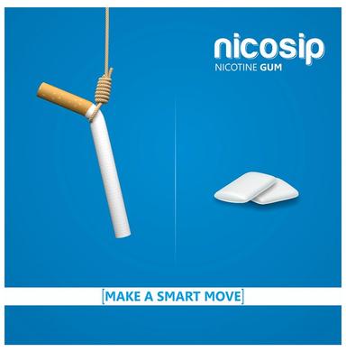 Leeford Nicosip 2mg Nicotine Gum Mint Sugar Free