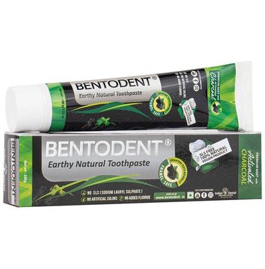 Bentodent Earthy Natural Toothpaste Premium Mint with Activated Charcoal