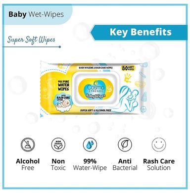 Cosmo Trend Baby Wipes (80 Each)