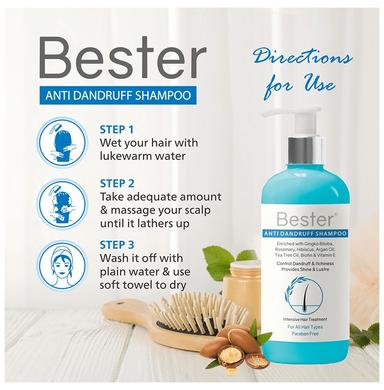 Bester Anti Dandruff Shampoo (300ml Each)