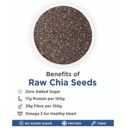 True Elements Combo Pack of Raw Chia Seeds and Raw Pumpkin Seeds for Great Digestive Health (150gm Each)