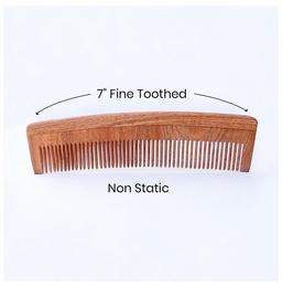 HealthAndYoga PureTress Neem Wood Tooth Comb Fine