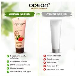 Odeon Strawberry & Aloe Vera Face & Body Scrub