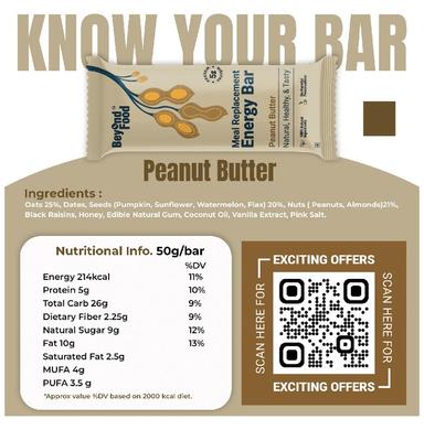 Beyond Food Meal Replacement Energy Bar Peanut Butter
