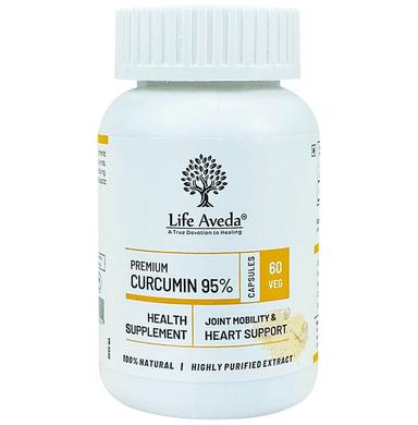 Life Aveda Premium Curcumin 95% Veg Capsule