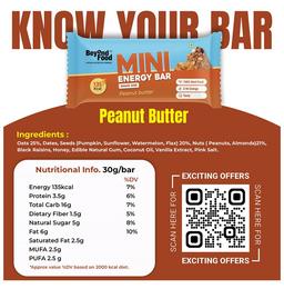Beyond Food Mini Energy Bar Peanut Butter