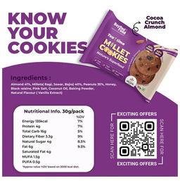 Beyond Food Tea Time Millet Cookies High Protein High FIbre Cocoa Crunch