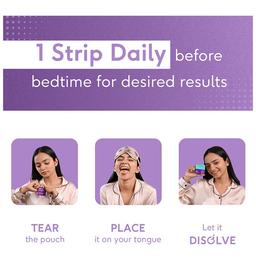 Healthkart HK Vitals Disolve with 5mg Melatonin | Strips for Sleep Support | Flavour Mint Lemon