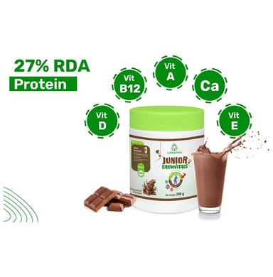 Lifespan Junior Growvitals | Nutrition for Kids | Supports Height, Brain Development, and Immunity Powder Chocolate