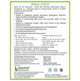 Bhumija Lifesciences Amla Juice (Sugar Free)