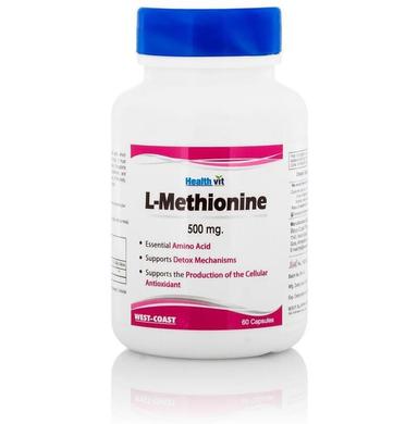 HealthVit L- Methionine 500mg Detoxifying Antioxidant Capsule