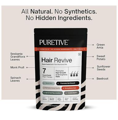 Puretive Hair Revive Biotin Plant Nutritional Mix