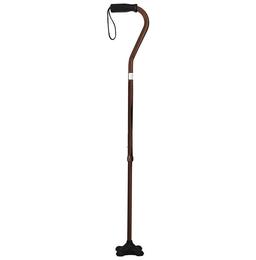 Fidelis Healthcare Aluminium Height Adjustable Walking Stick with Base Support Bronze