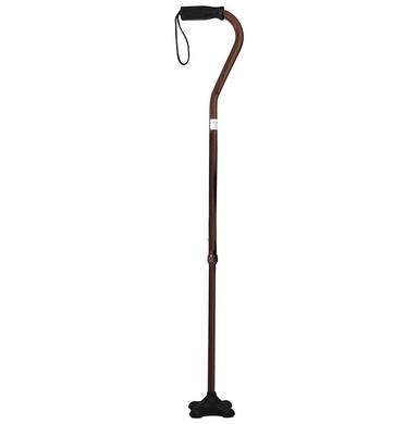 Fidelis Healthcare Aluminium Height Adjustable Walking Stick with Base Support Bronze