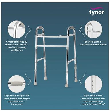 Tynor L-34 Invalid's Walker with All Pods Heavy Duty Universal