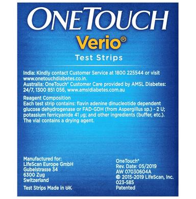 OneTouch Verio Test Strip (Only Strips)