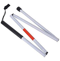 Fidelis Healthcare Foldable Guide Walking Stick for Blind/Partially Sighted People White