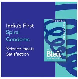 Bleu Spiral Condom (8 Each)