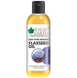 Bliss of Earth 100% Pure Natural Flaxseed Oil