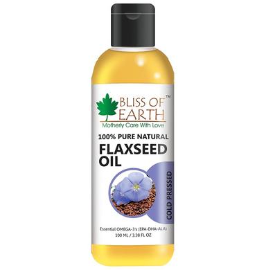 Bliss of Earth 100% Pure Natural Flaxseed Oil