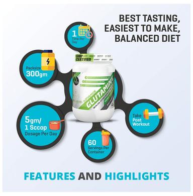 Advance Nutratech Glutamine Supplement Powder Watermelon