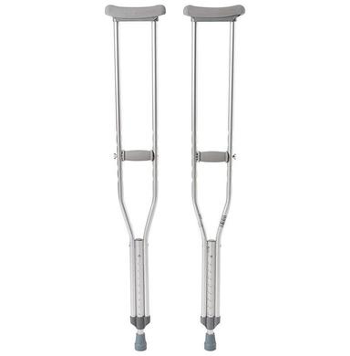 Fidelis Under Arm Crutches Heavy Weight Adjustable - Powder Coating White Aluminium
