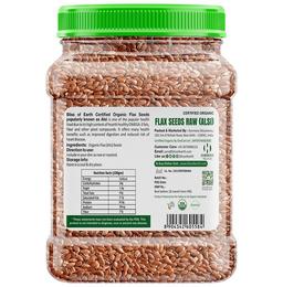 Bliss of Earth Certified Organic Flax Seeds Raw (Alsi)