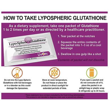 Livon Lypo-Spheric Glutathione Sachet (5.4ml Each)
